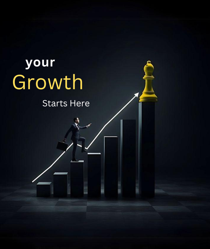 Growth and performance concept showing upward trend representing digital marketing strategies by Vishal Kumawat